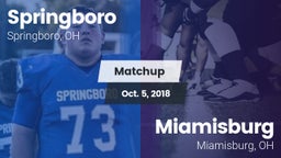Matchup: Springboro High vs. Miamisburg  2018