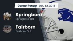 Recap: Springboro  vs. Fairborn 2018
