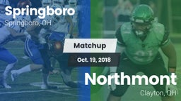 Matchup: Springboro High vs. Northmont  2018