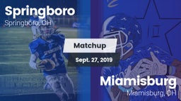 Matchup: Springboro High vs. Miamisburg  2019