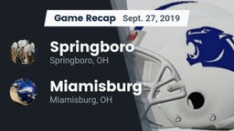 Recap: Springboro  vs. Miamisburg  2019