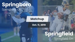 Matchup: Springboro High vs. Springfield  2019