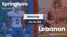 Matchup: Springboro High vs. Lebanon   2019