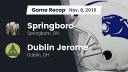 Recap: Springboro  vs. Dublin Jerome  2019