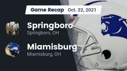 Recap: Springboro  vs. Miamisburg  2021