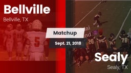 Matchup: Bellville High vs. Sealy  2018