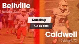 Matchup: Bellville High vs. Caldwell  2018