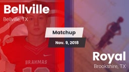 Matchup: Bellville High vs. Royal  2018