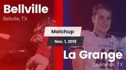 Matchup: Bellville High vs. La Grange  2019