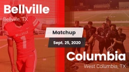 Matchup: Bellville High vs. Columbia  2020