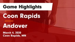 Coon Rapids  vs Andover  Game Highlights - March 4, 2020