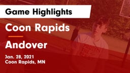 Coon Rapids  vs Andover  Game Highlights - Jan. 28, 2021