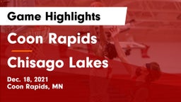 Coon Rapids  vs Chisago Lakes  Game Highlights - Dec. 18, 2021