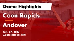 Coon Rapids  vs Andover  Game Highlights - Jan. 27, 2022