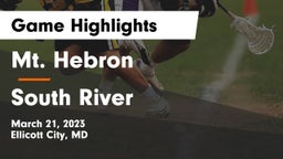 Mt. Hebron  vs South River  Game Highlights - March 21, 2023