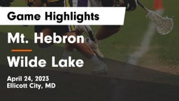 Mt. Hebron  vs Wilde Lake  Game Highlights - April 24, 2023