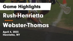 Rush-Henrietta  vs Webster-Thomas  Game Highlights - April 4, 2023