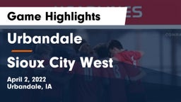 Urbandale  vs Sioux City West   Game Highlights - April 2, 2022