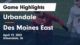 Urbandale  vs Des Moines East  Game Highlights - April 19, 2022