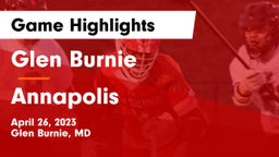 Glen Burnie  vs Annapolis  Game Highlights - April 26, 2023