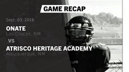 Recap: Onate  vs. Atrisco Heritage Academy  2016