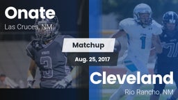 Matchup: Onate  vs. Cleveland  2017
