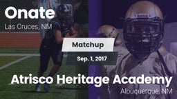 Matchup: Onate  vs. Atrisco Heritage Academy  2017