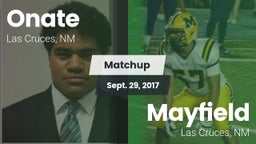 Matchup: Onate  vs. Mayfield  2017