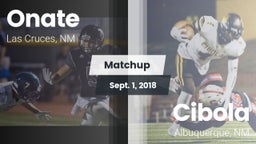 Matchup: Onate  vs. Cibola  2018