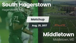 Matchup: South Hagerstown vs. Middletown  2017
