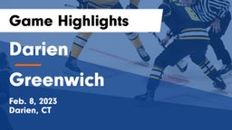 Darien  vs Greenwich  Game Highlights - Feb. 8, 2023