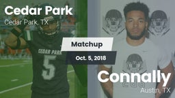 Matchup: Cedar Park High vs. Connally  2018