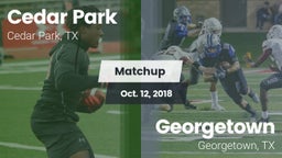 Matchup: Cedar Park High vs. Georgetown  2018