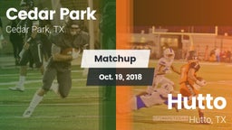 Matchup: Cedar Park High vs. Hutto  2018
