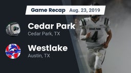 Recap: Cedar Park  vs. Westlake  2019