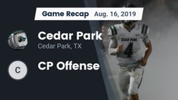 Recap: Cedar Park  vs. CP Offense 2019