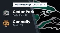 Recap: Cedar Park  vs. Connally  2019