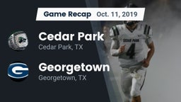 Recap: Cedar Park  vs. Georgetown  2019