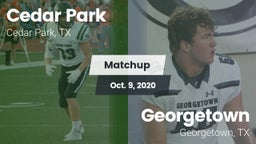 Matchup: Cedar Park High vs. Georgetown  2020