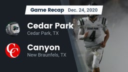Recap: Cedar Park  vs. Canyon  2020