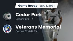 Recap: Cedar Park  vs. Veterans Memorial  2021
