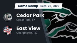 Recap: Cedar Park  vs. East View  2022