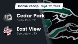 Recap: Cedar Park  vs. East View  2023