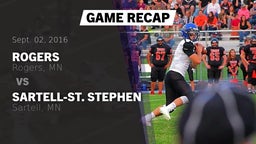 Recap: Rogers  vs. Sartell-St. Stephen  2016