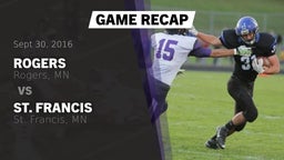 Recap: Rogers  vs. St. Francis  2016