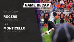 Recap: Rogers  vs. Monticello  2016