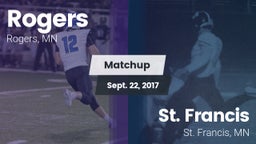 Matchup: Rogers  vs. St. Francis  2017