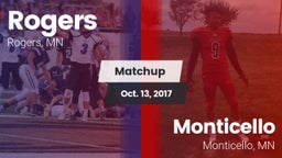 Matchup: Rogers  vs. Monticello  2017