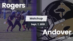 Matchup: Rogers  vs. Andover  2018