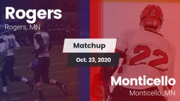 Matchup: Rogers  vs. Monticello  2020